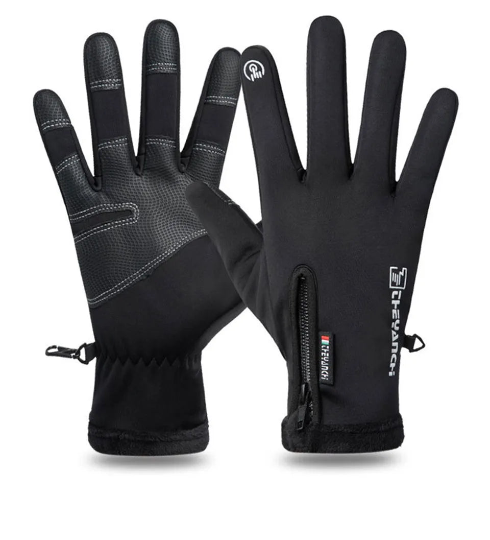 Winter Glove Accessories: LOOGDEEL Unisex Full Finger, Comfortable, Soft Anti-Slip, Wear-Resistant Running Gloves / Rungear