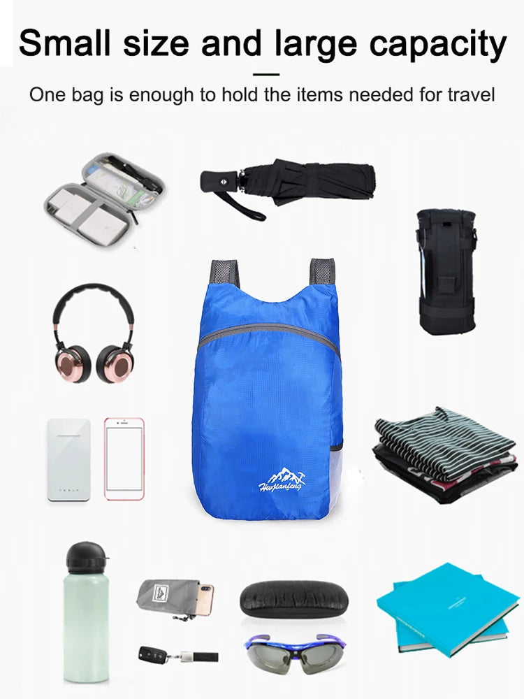 Lightweight Trail Accessories: Foldable, Ultralight, Outdoor Packable, Waterproof, Backpack for Hiking Travel Small Backpack / Rungear
