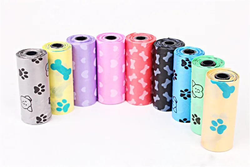 New Biodegradable Pets Waste Pick Up Dog Poop Garbage Bags Carrier