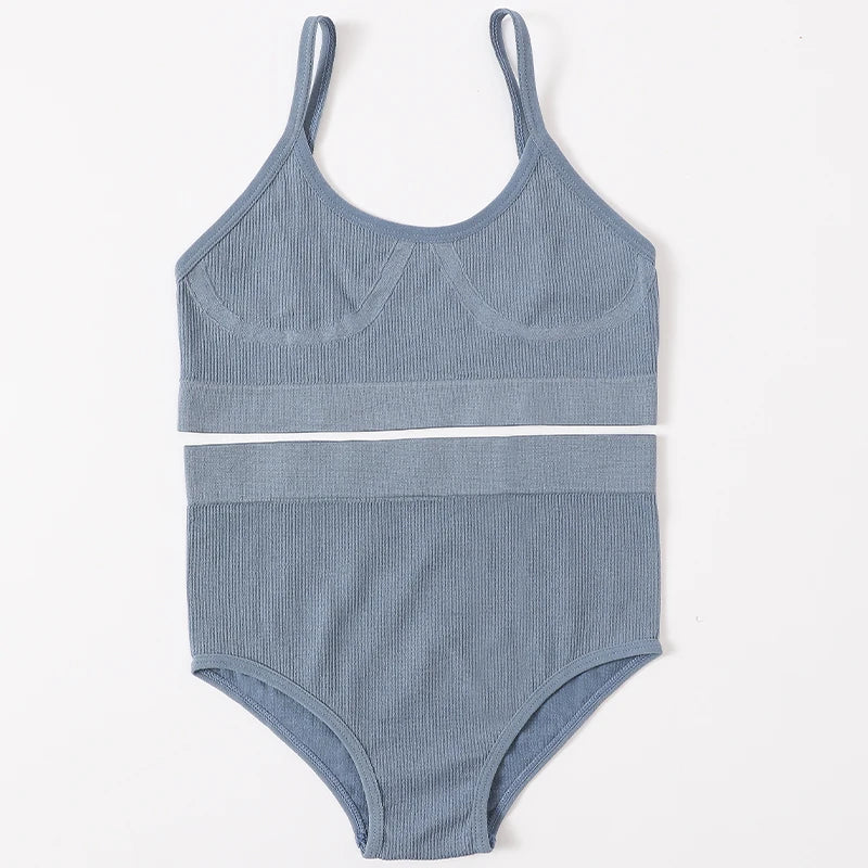 Women's Underwear Sets: U-Back, Push Up Bralette and Breathable Briefs / Rungear