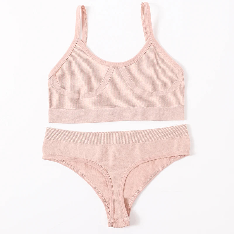 Women's Underwear Sets: U-Back, Push Up Bralette and Breathable Briefs / Rungear