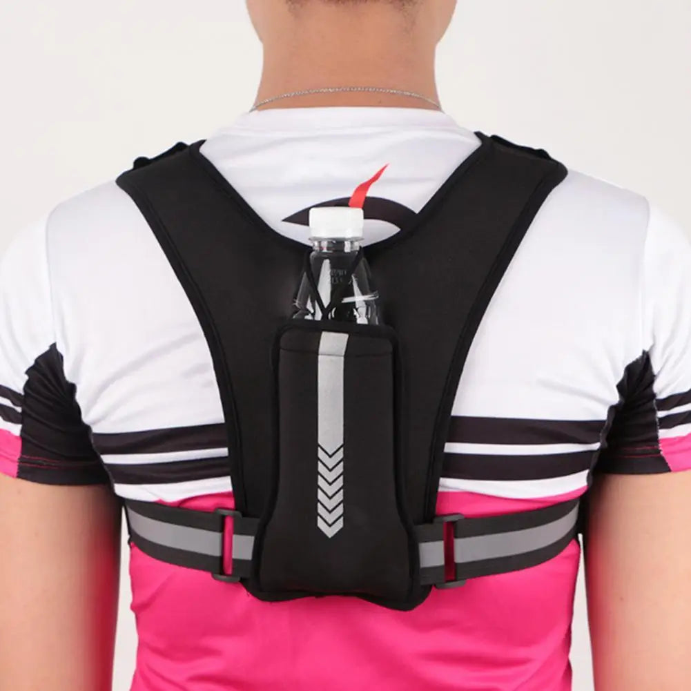 Running Gear Accessories: Compact, Water Resistant, Elastic Chest Harness Backpack for Outdoor Running / Rungear