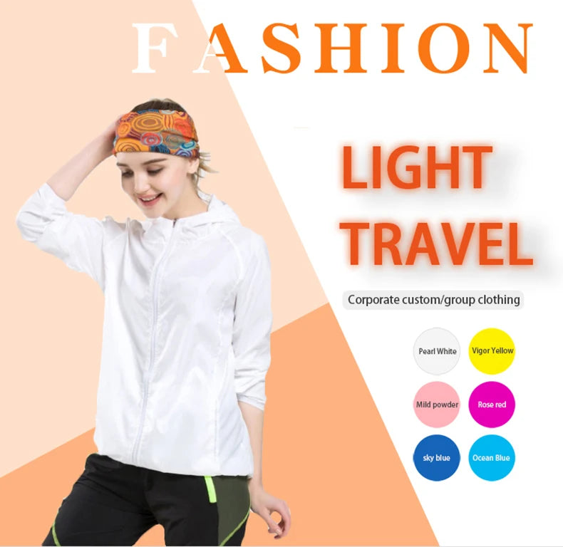 Unisex Waterproof Jacket: Waterproof, Quick Dry, UV Sun-Protective Windbreaker Jacket for Outdoor Sports / Rungear