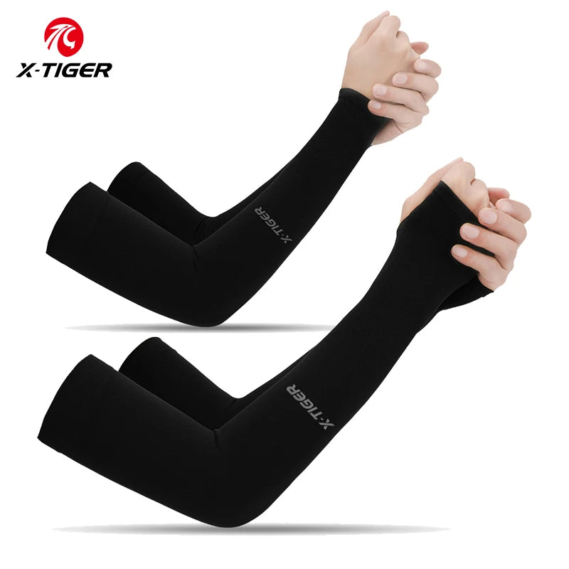 Winter Gear Accessories: X-TIGER Unisex Outdoor UV Sun Protection, Ice Fabric Arm Warmers Sleeves Running, Outdoor Sport / Rungear