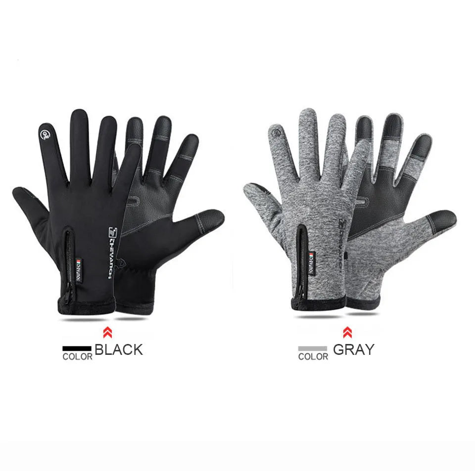 Winter Glove Accessories: LOOGDEEL Unisex Full Finger, Comfortable, Soft Anti-Slip, Wear-Resistant Running Gloves / Rungear