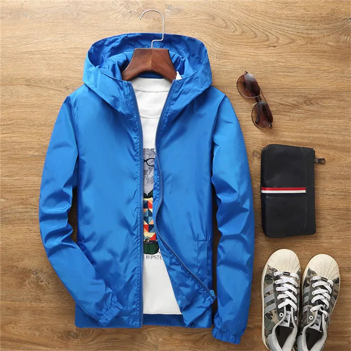 Women's Lightweight Jackets: 2025 Spring, Autumn, Hooded, Casual, Lightweight Windbreaker Jacket 7XL A8 / Rungear