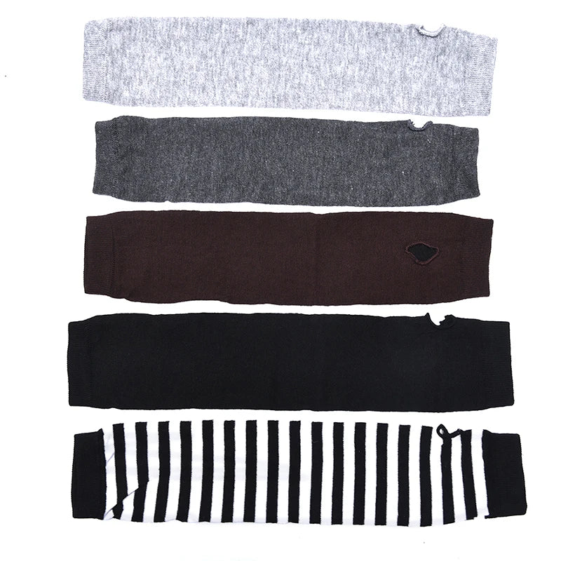 Running Winter Accessories: Knitted, Long Fingerless, Unisex Winter Arm Warmers for Outdoor Sports / Rungear
