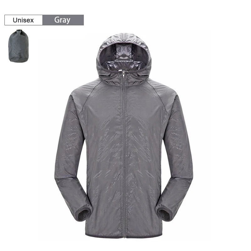 Unisex Waterproof Jacket: Waterproof, Quick Dry, UV Sun-Protective Windbreaker Jacket for Outdoor Sports / Rungear