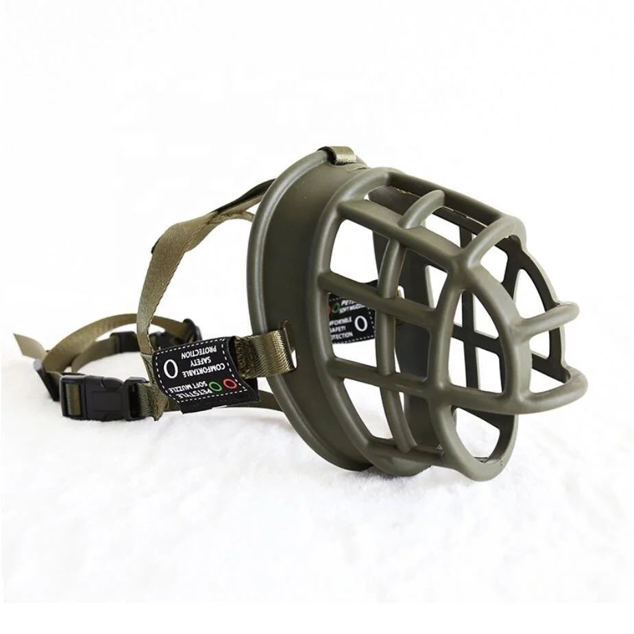Outdoor Dog Accessories: Soft Silicone, Adjustable, Dog Muzzle Basket, Prevents Biting, Chewing And Barking / Rungear