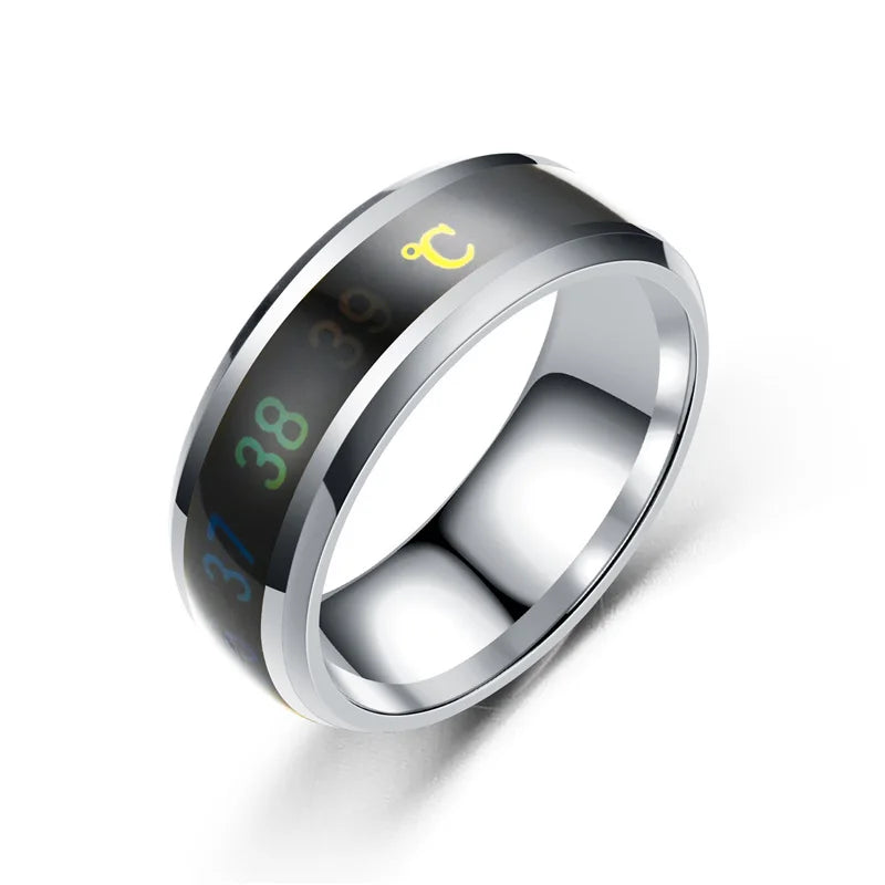 Tech Gear Accessories: Stainless Steel, Smart Sensor, Real-Time Body Temperature Rings / Rungear