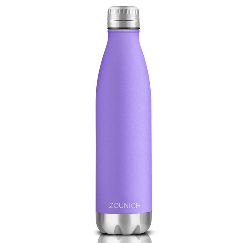 Hydration Gear Accessories: ZORRI Double-Wall, Insulated, Thermal Vacuum Water Bottle 350ml/500ml/650ml / Rungear