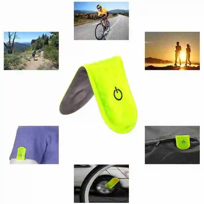 Outdoor Sports Led Safety Reflective Magnetic Strobe Light Clips for Night Exercise