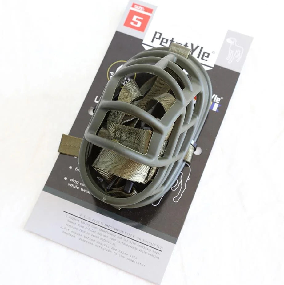 Outdoor Dog Accessories: Soft Silicone, Adjustable, Dog Muzzle Basket, Prevents Biting, Chewing And Barking / Rungear