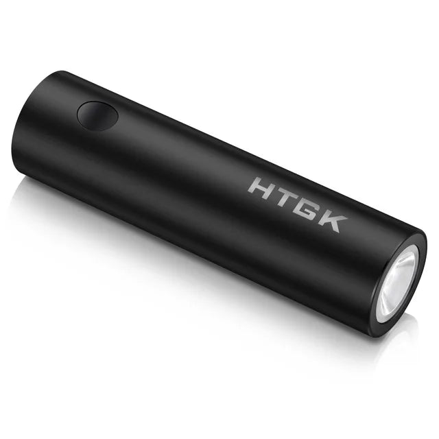 Tech Gear Accessories: 5000 Mah, Portable, Mini Multi-Function Mobile Power Bank With Outdoor Light Torch / Rungear