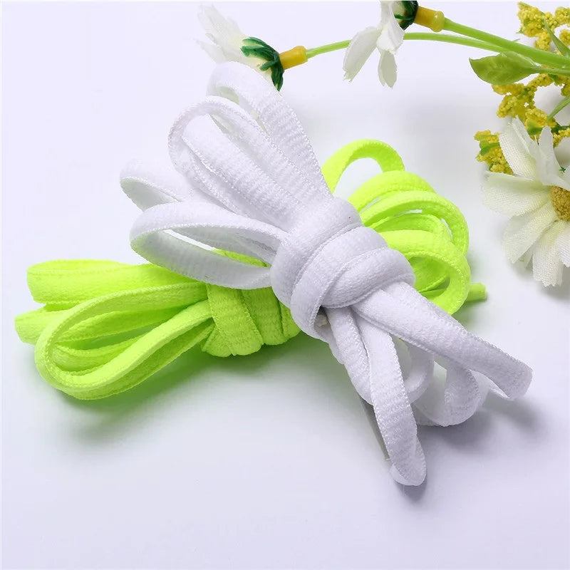 Sports Shoe Accessories: 1 Pair Adults Classic Oval, Half Round Athletic Shoelaces / Rungear