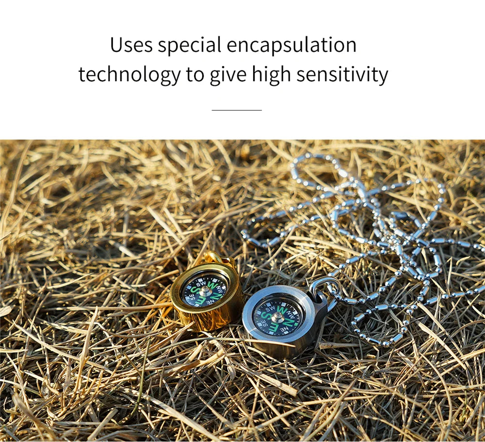 Running Trail Gear: MecArmy Brass CMP Navigational Compass For Outdoors with Lanyard / Rungear