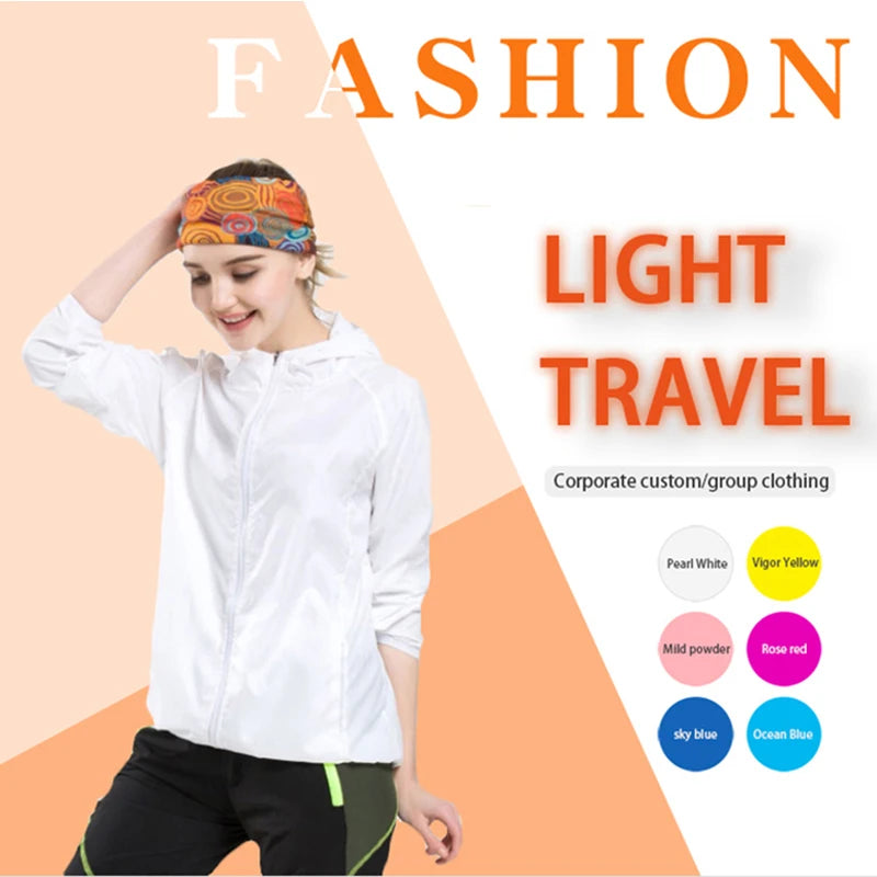 Unisex Waterproof Jacket: Waterproof, Quick Dry, UV Sun-Protective Windbreaker Jacket for Outdoor Sports / Rungear