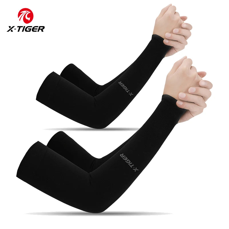 Winter Gear Accessories: X-TIGER Unisex Outdoor UV Sun Protection, Ice Fabric Arm Warmers Sleeves Running, Outdoor Sport / Rungear