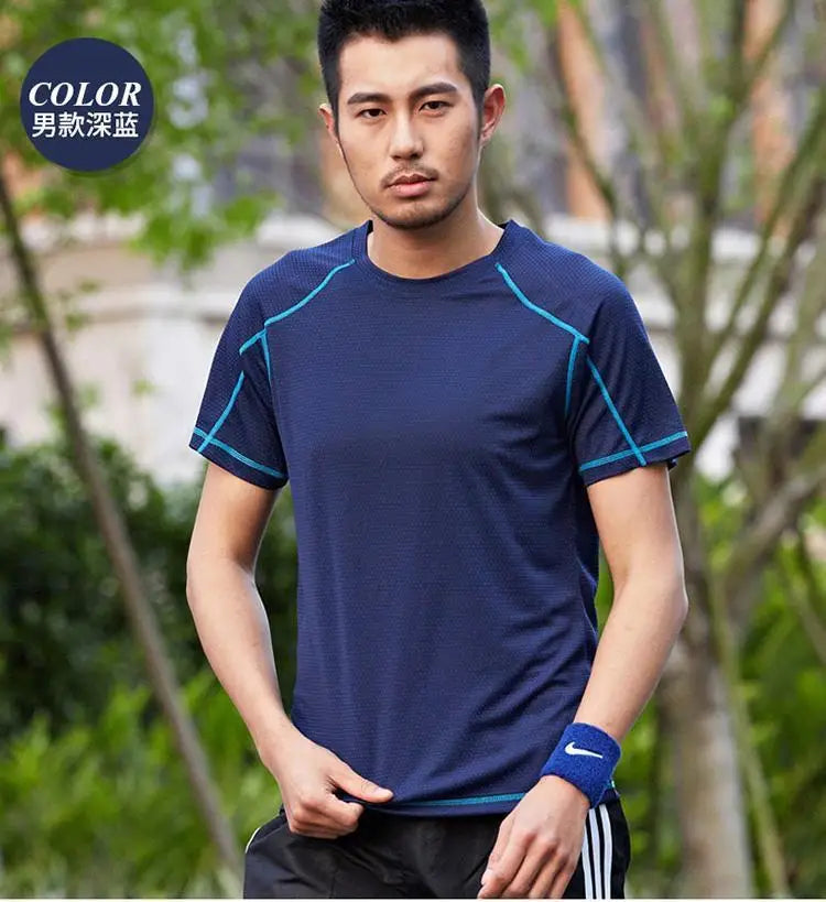 Men's Running Apparel: Mesh Short Sleeve, Moisture-Wicking, Lightweight T-Shirts / Rungear