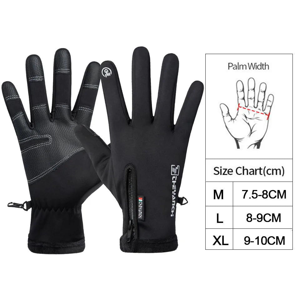 Winter Glove Accessories: LOOGDEEL Unisex Full Finger, Comfortable, Soft Anti-Slip, Wear-Resistant Running Gloves / Rungear