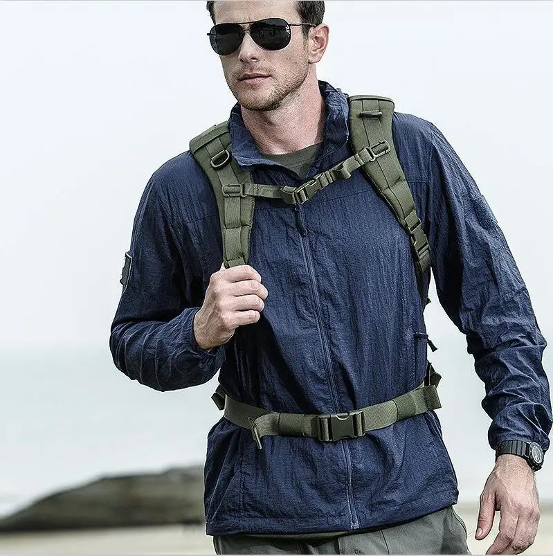Men's Running Apparel Jackets: Lightweight, Waterproof, Summer Breathable Thin Hooded Jacket / Rungear