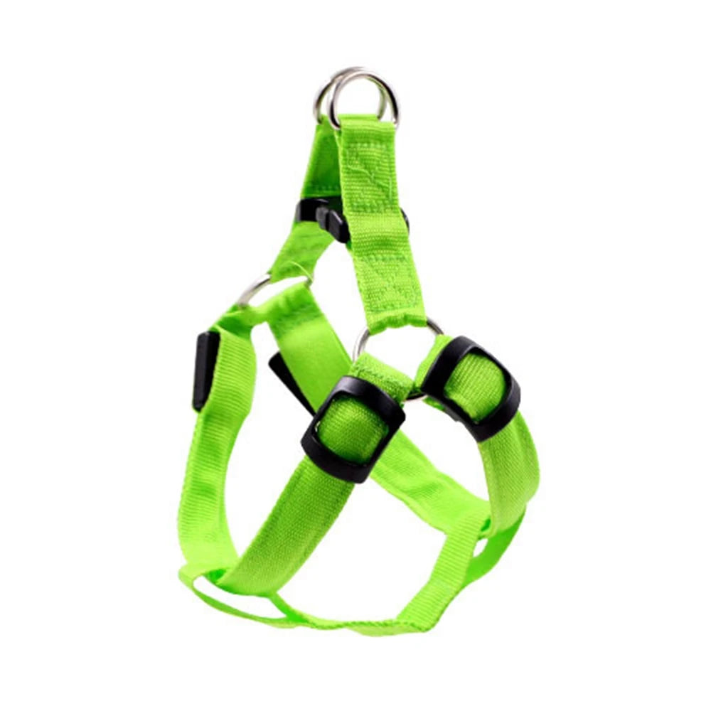 Dog Safety Gear: LED, Flashing Light, USB Rechargeable Chest Strap Harness XS, S, M, XL / Rungear