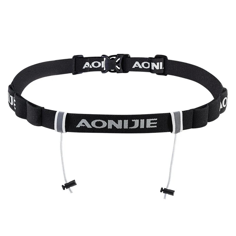 Running Race Accessories: AONIJIE Race Number Belt With Gel Holder For Triathlon Marathon Outdoor Sports / Rungear