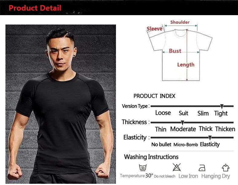 Running Apparel For Men: Short Sleeved, High Quality,  Fitness Sportswear Shirt / Rungear