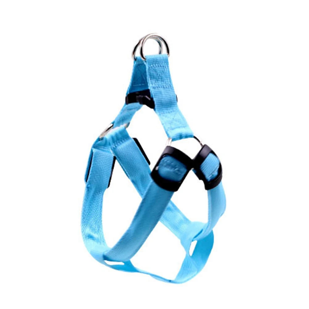 Dog Safety Gear: LED, Flashing Light, USB Rechargeable Chest Strap Harness XS, S, M, XL / Rungear