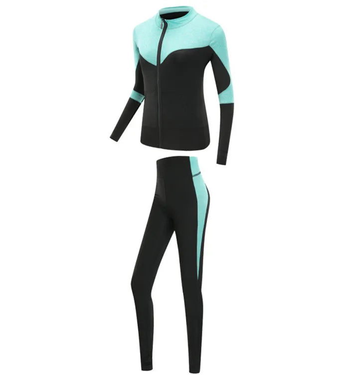 Women's Quick Dry Sets: 4Pc Workout Training Activewear Sets / Rungear