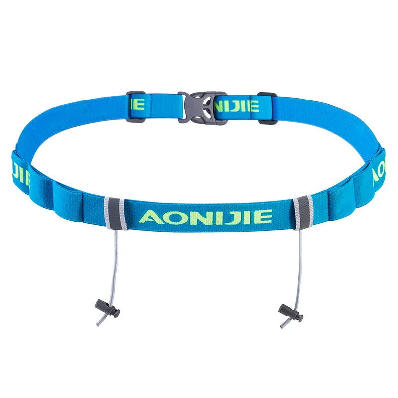 Running Race Accessories: AONIJIE Race Number Belt With Gel Holder For Triathlon Marathon Outdoor Sports / Rungear