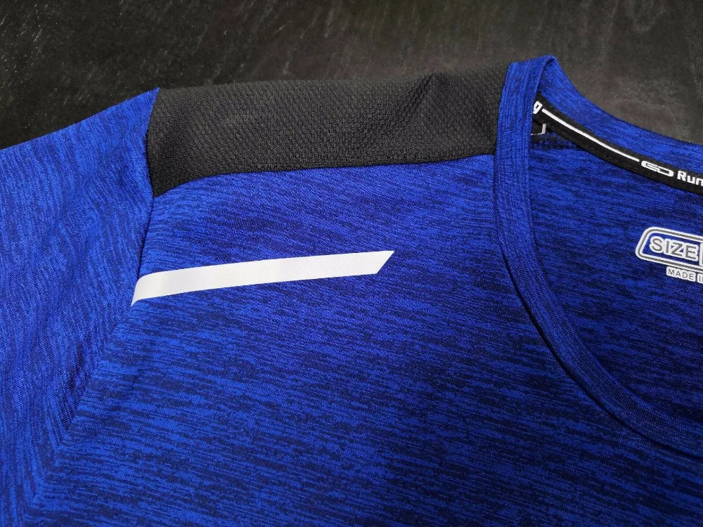 Men's Running Clothing: Quick-Dry, Short Sleeved, Breathable Mesh Training Shirt / Rungear