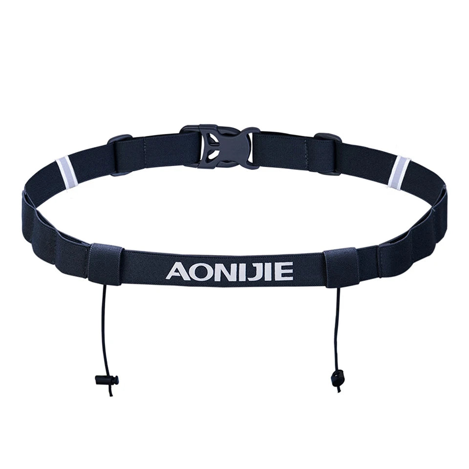 Running Race Accessories: AONIJIE Race Number Belt With Gel Holder For Triathlon Marathon Outdoor Sports / Rungear