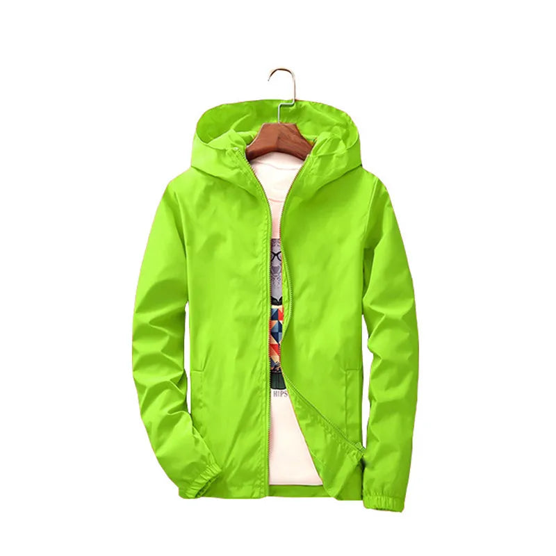Women's Lightweight Jackets: 2025 Spring, Autumn, Hooded, Casual, Lightweight Windbreaker Jacket 7XL A8 / Rungear