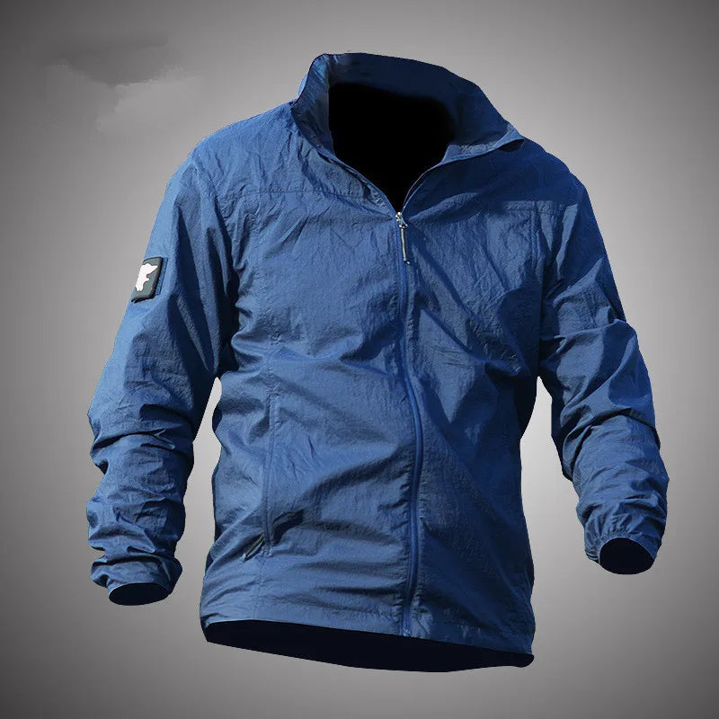 Men's Running Apparel Jackets: Lightweight, Waterproof, Summer Breathable Thin Hooded Jacket / Rungear
