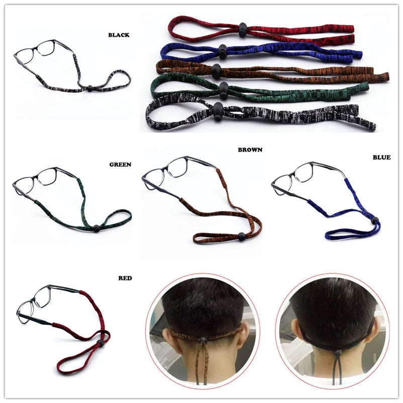 Running Sunglasses Accessories: Adjustable, Outdoor Sports Sunglasses Rope Lanyard Strap / Rungear