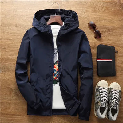 Women's Lightweight Jackets: 2025 Spring, Autumn, Hooded, Casual, Lightweight Windbreaker Jacket 7XL A8 / Rungear