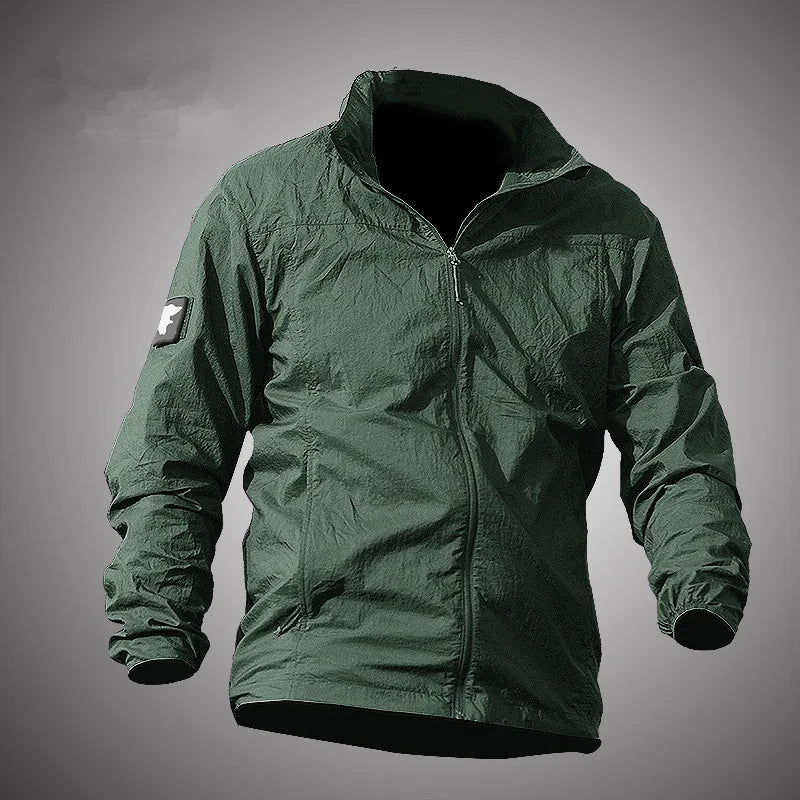 Men's Running Apparel Jackets: Lightweight, Waterproof, Summer Breathable Thin Hooded Jacket / Rungear