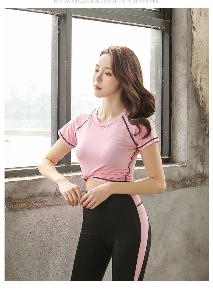 Women's Quick Dry Sets: 4Pc Workout Training Activewear Sets / Rungear