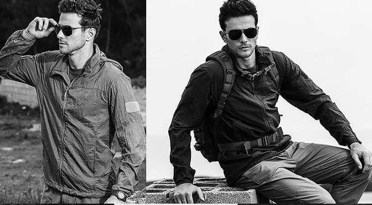 Men's Running Apparel Jackets: Lightweight, Waterproof, Summer Breathable Thin Hooded Jacket / Rungear