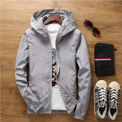 Women's Lightweight Jackets: 2025 Spring, Autumn, Hooded, Casual, Lightweight Windbreaker Jacket 7XL A8 / Rungear