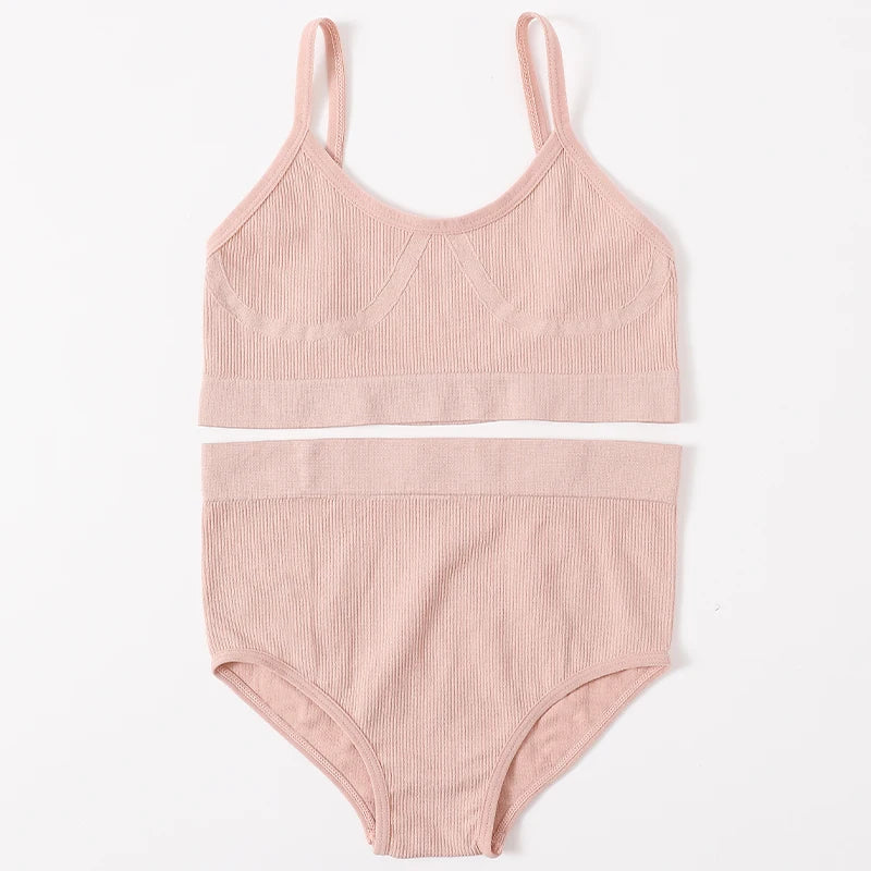 Women's Underwear Sets: U-Back, Push Up Bralette and Breathable Briefs / Rungear