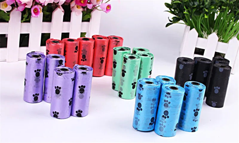 New Biodegradable Pets Waste Pick Up Dog Poop Garbage Bags Carrier