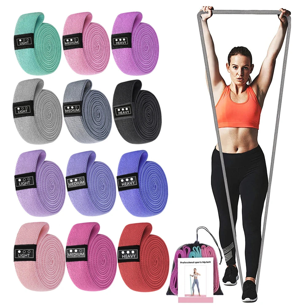 Recovery Gear Accessories: Fitness, Elastic Long Resistance Booty Bands Set Pull Up Gym Equipment / Rungear