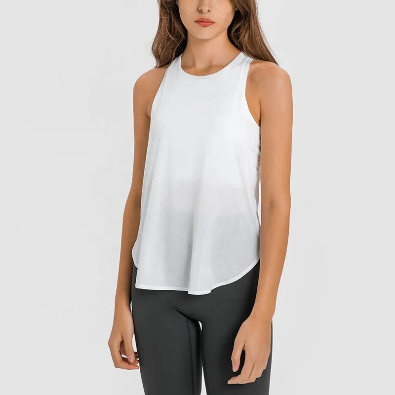 Women's Running Clothing: Sleeveless, Built-In-Bra, Workout Tank Top / Rungear