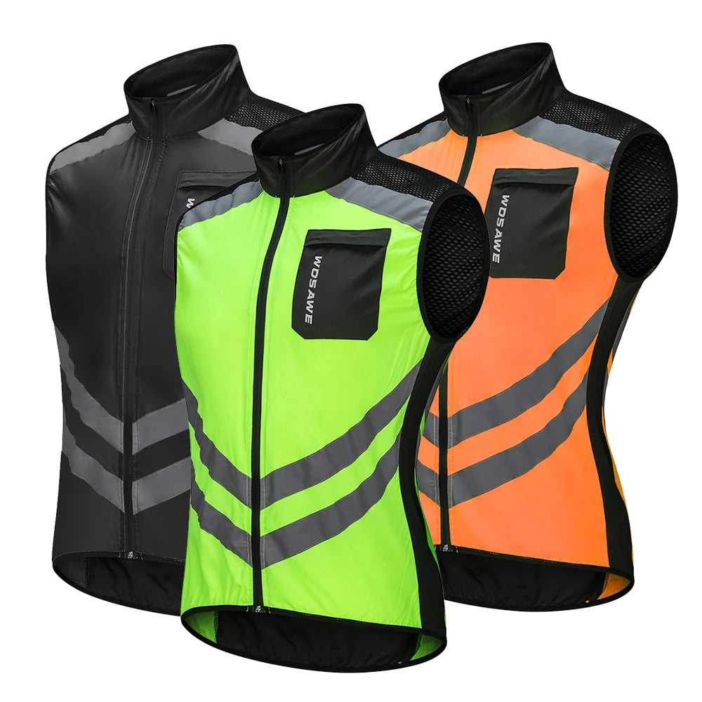 Men's Running Apparel: WOSAWE Ultralight Reflective Windproof Water Resistant Windbreaker / Rungear