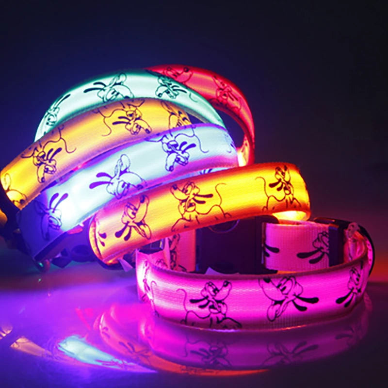 Dog Safety Gear: LED Luminous, Nylon Bright Night Light, Safety Dog Collar / Rungear