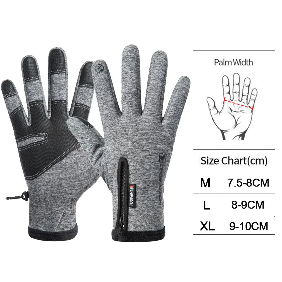 Winter Glove Accessories: LOOGDEEL Unisex Full Finger, Comfortable, Soft Anti-Slip, Wear-Resistant Running Gloves / Rungear
