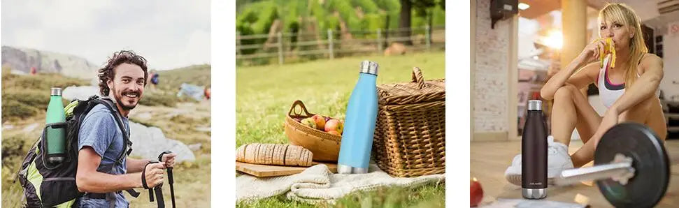 Hydration Gear Accessories: ZORRI Double-Wall, Insulated, Thermal Vacuum Water Bottle 350ml/500ml/650ml / Rungear