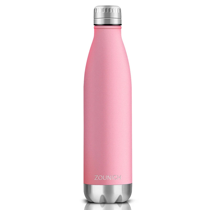 Hydration Gear Accessories: ZORRI Double-Wall, Insulated, Thermal Vacuum Water Bottle 350ml/500ml/650ml / Rungear